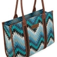 thumbnail image 4 of Wrangler Aztec Tote Bag for Women Western Top Handle Handbags and Purses, Jean, 4 of 7