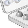 thumbnail image 3 of 12 auricures, auricures, portátil, de silicona, con caja de almacenamiento, que adaptaciónción a de carga, cubierta de repuesto para gris Yotijar Consejos para auriculares, 3 of 3
