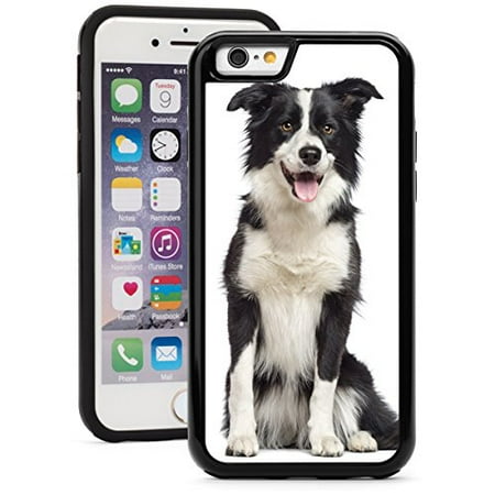 - For Apple iPhone Shockproof Impact Hard Soft Case Cover Border Collie Dog (Black for iPhone 8)