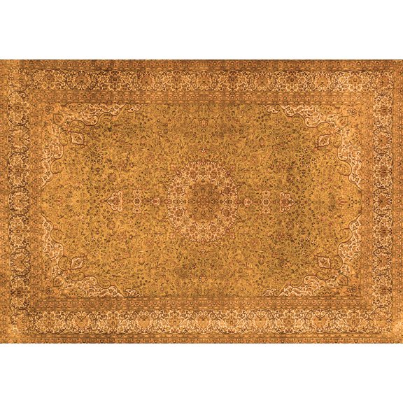 Ahgly Company Indoor Rectangle Persian Orange Traditional Area Rugs, 5' x 7'