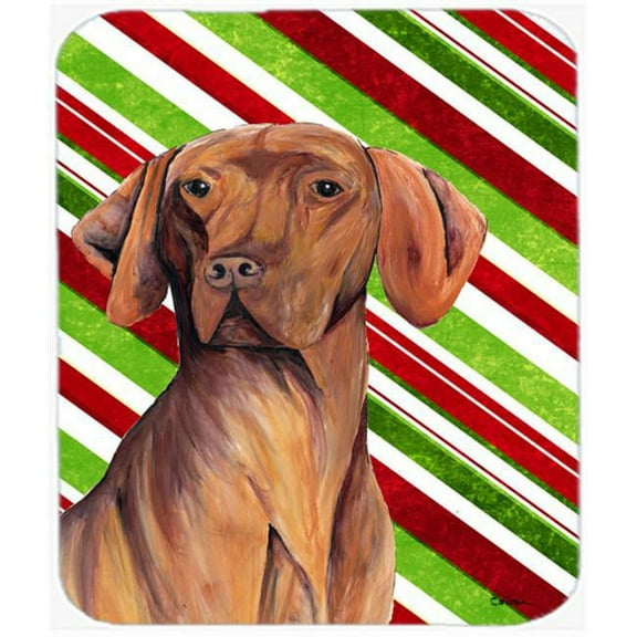 Carolines Treasures  Vizsla Candy Cane Holiday Christmas Mouse Pad