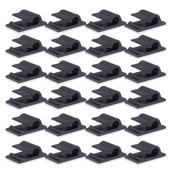 BEADCEST 100-Pack Self-Adhesive Cable Clips for Wire Management, Mounting and Organizing Cables Wall or Ceiling