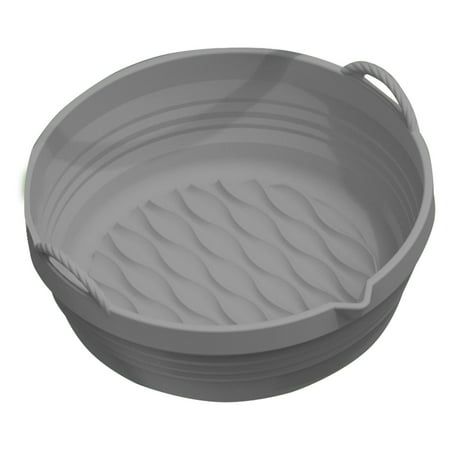 

RKZDSR Fryer Silicone Pot Fryer Accessories Fryer Silicone Liners Basket Kitchen Reusable Fryers Oven Accessories Round Silicone Liners(7.5in Small Size)