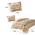 thumbnail image 5 of Benzara BM14911 Denali Fabric Quilt Set with Floral Prints, Multi Color - Twin Size - 2 Piece, 5 of 5