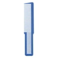 thumbnail image 1 of Paquete de 2-4 peines de peluquero con parte plana - Pequeño 8 de largo - Peine azul 2 piezas, 1 of 8