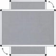 thumbnail image 2 of ;; X ;; Notice Board Felt Board Office Message Board Aluminium Frame, 2 of 6