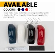 Molded Cleat Toe Protector, Softball and Baseball Cleat Cover Toe Protectors for Shoes and Cleats - Fits Most Sizes and Styles, Easy Application, Right Cleat, Black Color