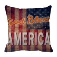 thumbnail image 1 of Funda de Almohada ABPHQTO Vintage Bless America 50x50 cm, 1 of 1