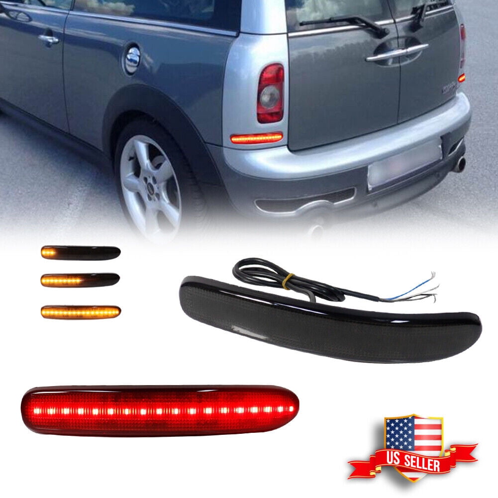 GTINTHEBOX Smoked Rear Bumper Reflector LED Tail Brake Lights 20082014