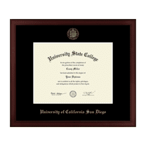 Framerly - UCSD Diploma Frame with Black Mat