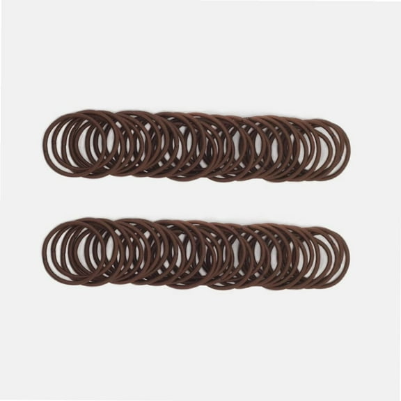 100 Pieces Small Baby Girls Hair Elastics Hair Ties Ponytail Holders Hair Bands for Kids(2 mm x 2.5 cm,Brown)