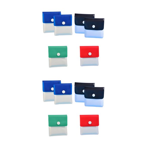 Bearachild Pack of 6 Portable Pocket Ashtray Bag Storage Gifts Reusable Coin Pouch Outdoor Household Boyfriends Fireproof Purse PVC 8x7.8cm 2Conjunto
