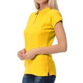 thumbnail image 3 of Basico Women Junior's Short Sleeve Slim Fit  Polo Shirt  100% Cotton, 3 of 4