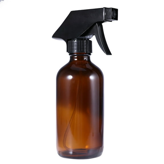 Stri 250ml Empty Brown Glass Spray Bottles Portable Refillable Container Durable Trigger Sprayer for Essential Oils Cleaning Products Aromatherapy