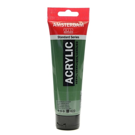 Standard Series Acrylic Paint olive green deep, 120 ml (pack of 3)