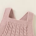 thumbnail image 6 of Generic Warm Sweater for Little Girls Baby Knit Romper Cotton Sleeveless Boy Girl Sweater Clothes Baby Bodysuit with Cute Hat Cap Set(Pink,0-3 Months), 6 of 8