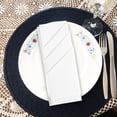 thumbnail image 3 of KAKOWELY Dinner Napkins 5 Pcs Dinner Napkins Cloth Napkins White Cloth Napkins Cotton Napkins Table Napkins Lunch Napkin Square Napkins For Party Wedding, 3 of 4