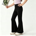 thumbnail image 6 of NAISIBABY Girls Flared Pants— High Waist Soft Breathable Summer Ice-Silk Pants Black Size 8, 6 of 8