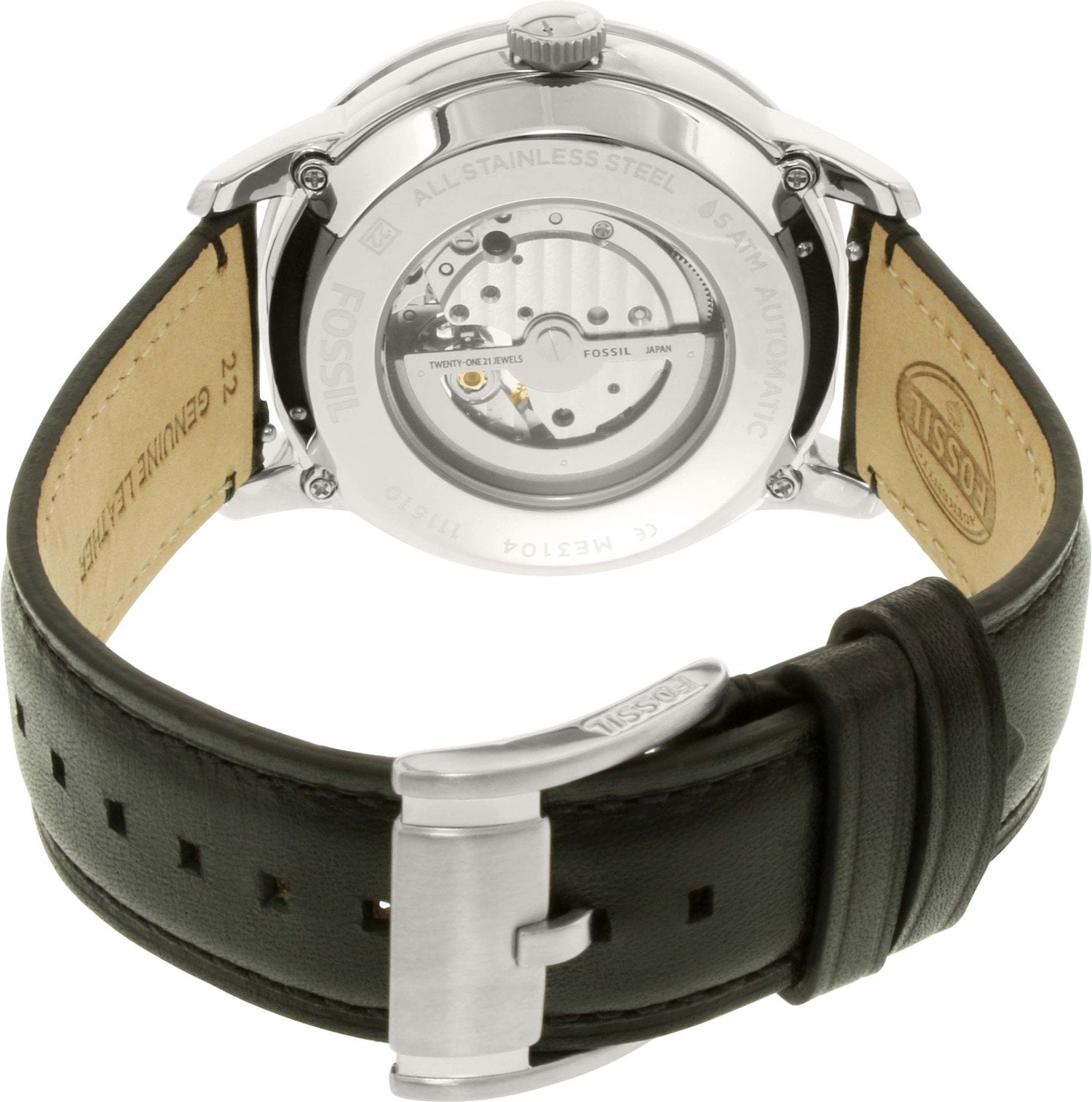 Silver Leather Japanese Automatic Dress 