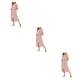 thumbnail image 2 of Sonducket Poliéster Mujer Vestido de noche Reemplazo casual Manga larga Transpirable Otoño Invierno Cardigan Oficina Ropa de dormir Rojo S Type1 NO1, 2 of 6