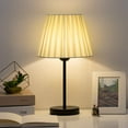 thumbnail image 2 of HAITRAL Contemporary Black Bedside Metal Table Lamp, Set of 2, 2 of 7