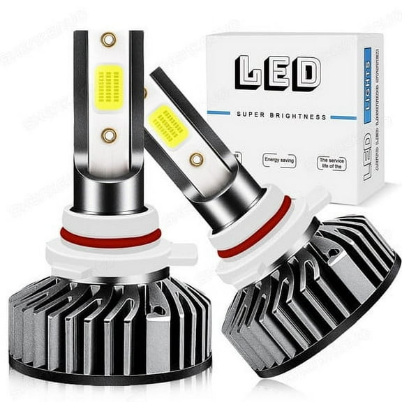 For NISSAN MAXIMA 2004-2007 Bright 9012 LED Headlight Bulbs High/Low Beam White 6000K 2PCS 60W 10000LM COB