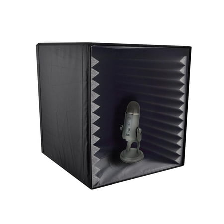 Pyle PSIB27 - Sound Recording Booth Box, Studio Soundproofing Foam Shield Isolation Filter