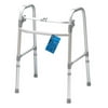 Carex Aluminium Single-Button Folding Walker, Height Adjustable, 300 lb Weight Capacity