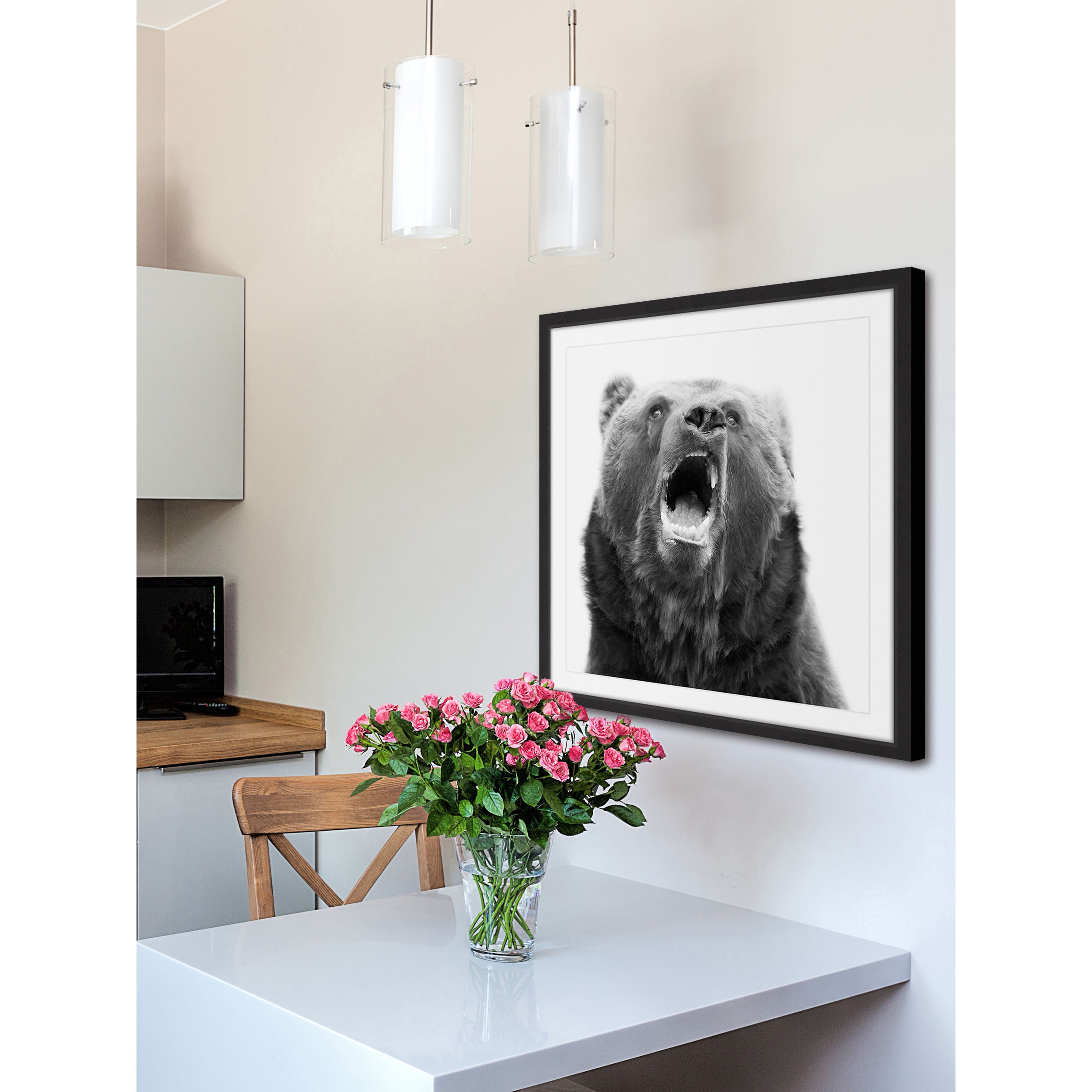 "Hear Me Roar" Framed Painting Print
