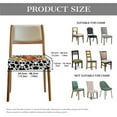 thumbnail image 7 of HELLHERO Sunflower Cow Print Dining Room Chair Seat Covers, Highland Cattle Print Elastic Slipcover for Kitchen Seat Cushions, Dining Chair Cushion Slipcovers, 7 of 7