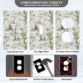 thumbnail image 3 of Yayeee Duplex Wall Plate 1-Gang 4.5"x2.7" Home Receptacle Light Switch Decorative Outlet Cover, Watercolor Forest Animals, 3 of 7
