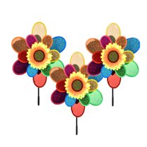 Sunflower Lawn Pinwheels Wind Spinners - Windmills for the Yard Garden, Sunflower Pinwheels Outdoor Wind Spinners Yard Garden