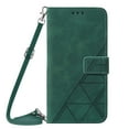 thumbnail image 3 of SaniMore for iPhone 13 Pro PU Leather Case, Magnetic Closure Flip Wallet Cover Built-in Card Slot & Multi-View Kickstand Detachable Shoulder Strap Full Body Protective Shell, Darkgreen, 3 of 9