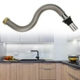 thumbnail image 3 of Bathroom 40/60cm Stainless Steel Sink Siphon Waste Drain Flexible Pipe Hose, 3 of 8