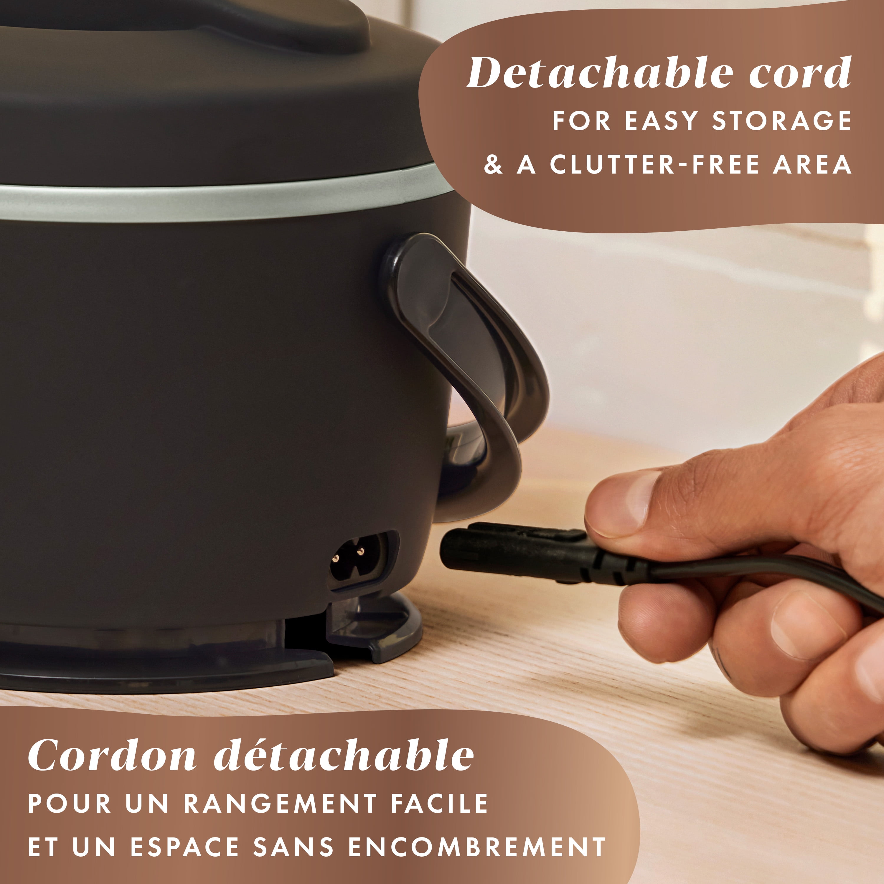 Boîte à lunch électrique Crockpot, chauffe-plats portable pour les déplacements, 591 mL, réglisse noire 1 unité