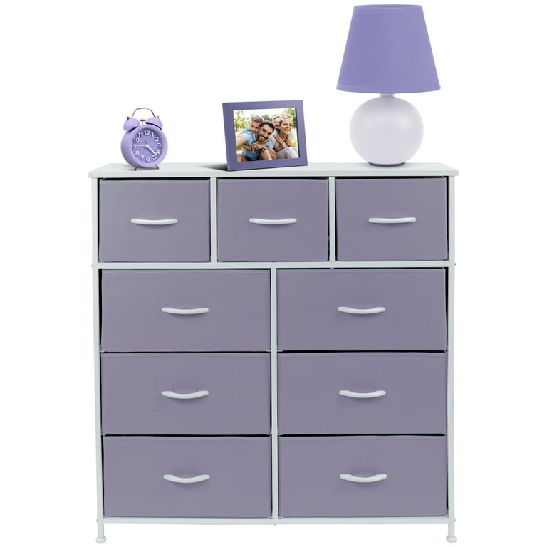 Available! Dresser| console| metallic purple| lavender dresser| French  Provincial | credenza| boho| wood| 9 drawer| living room | nursery