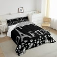 thumbnail image 4 of Paris Comforter Set Twin Women,Glitter Eiffel Tower Bedding Set All Season,Black White Gradient Diamond Duvet Insert,Girly Sequins Down Comforter with 1 Pillowcase Home Room Decor, 4 of 6