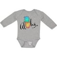 thumbnail image 3 of Inktastic Aloha- in cursive with pineapple rainbow colors Boys or Girls Long Sleeve Baby Bodysuit, 3 of 5