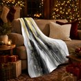 thumbnail image 3 of Abstract Black Gold Marble autumn celebration, Festive autumn celebration Scene, Warm Flannel Blanket for Living Room and Reading Nook, Art Lovers autumn celebration Gift, Festive Home Decor, 3 of 9