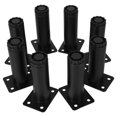 thumbnail image 1 of unbranded 8Ud Patas Negros Para Muebles Con Altura Ajustable Y Construcción Metálica Duradera, 1 of 8