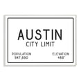 thumbnail image 5 of The Stupell Home Decor Collection Austin City Limit Canvas Wall Art, 5 of 5