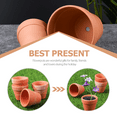 thumbnail image 4 of 20pcs Small Red Ceramic Flower Pot Terracotta Pot Clay Ceramic Pottery Planter, 4 of 8