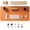 Sunset Orange, variant on PROMATTOO Desk Pad Protector with Premium Gift Box,Vegan Leather Waterproof Laptop Mat for Keyboard & Mouse,Sunset Orange