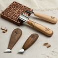 thumbnail image 4 of STRYI Chip carving set for experienced carvers as well as new to the hobby. Short tools from  Master carver Adolf Yurev (AY), 4 of 7