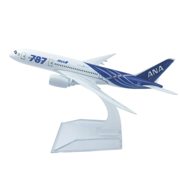 JIAHAOO Boeing 787 ANA Japan Model 1/400 Alloy Airplane Aircraft Aviation Collectible Display Souvenir Blue and White