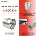 thumbnail image 5 of Neverest RK 4" inch Professional Backdraft Shutter Damper Connector Steel for Duct Backflow Preventer, 5 of 6