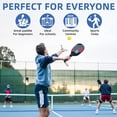 thumbnail image 1 of Pickleball Rackets,With Balls And Pickleball Paddles Set Siuke Balls And Mesh Red Set Of 2 Wooden Pickleball With Paddles Set Of Pickleball With Balls Outdoor Indoor Men 2 Pickleball Balls, 1 of 6