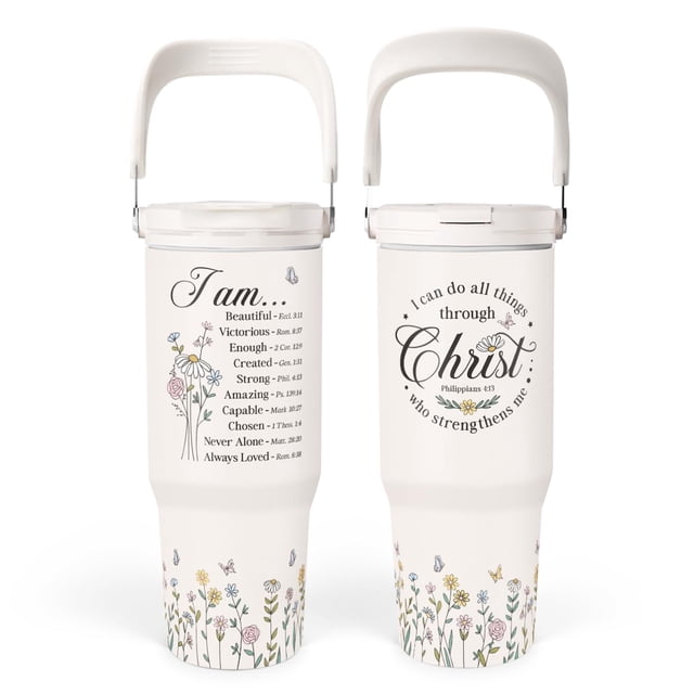 Vaso Térmico SANDJEST 30oz de Acero Inoxidable con Pajilla y Asa Abatible