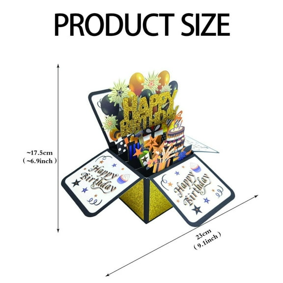 Toyeng Party Greeting Card Up Card 3D Up Greeting Card for Women Men Funny Birthday for Girls Boys Birthday Card for Him Her Ideas for Family and Friends