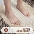 thumbnail image 4 of Luxury Bathroom Rug Mat 24x59, Extra Soft and Absorbent Microfiber Bath Rugs, Non-Slip Plush Shaggy Bath Carpet, Machine Wash Dry, Bath Mats for Bathroom Floor, Tub and Shower, Brown, 4 of 6